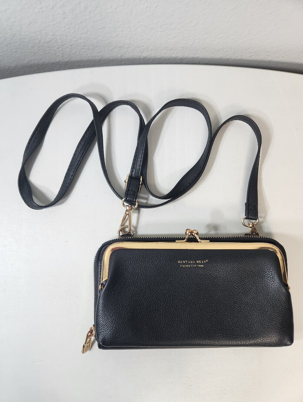 Montana West Womens Vegan Black Small Crossbody Cell Phone RFID Blocking Purse